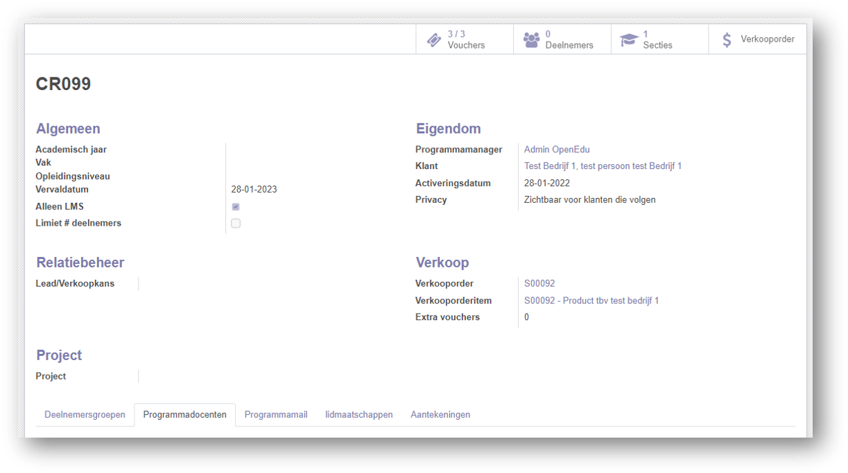 Odoo • Tekst en afbeelding